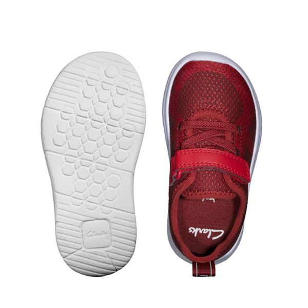 Clarks Boys Ath Flux Toddler Casual Shoes Burgundy | CA-9034615